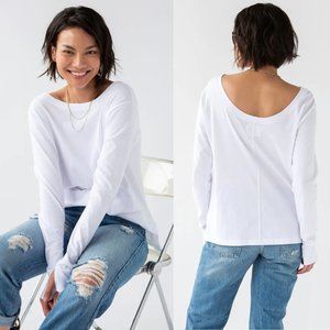 LoveTrust | Joni Long Sleeve Tee in White Sz. S